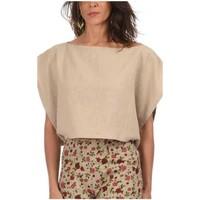 la higuera de grazalema linen top nasthasia womens vest top in beige