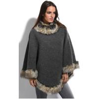 la belle helene cape anna womens sweater in grey