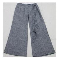 Laura Ashley size 10 grey linen trousers