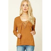 lace up front jumper