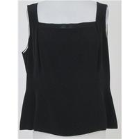 Laura Ashley size 18 black sleeveless top