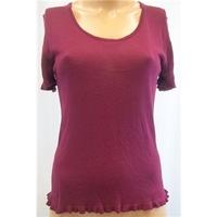 laura ashley medium maroon knit top