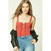 Lace-Up Cami Bodysuit