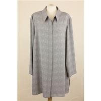 ladies over blouse jeff co size xxl grey blouse