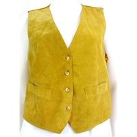 Lakeland Size 12 Gold Part Suede Waistcoat