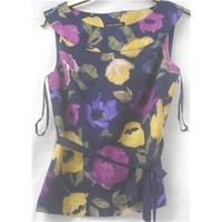 laura ashley size 10 multi coloured sleeveless top