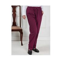 ladies thermal trousers burgundy size 12 polyester and cotton