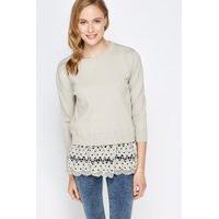 Lace Hem Jumper