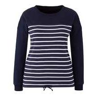 Label Be Dipped Hem Striped Pullover