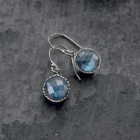 Labradorite & Silver Drop Earrings