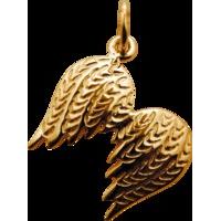 Large Gold Angel Wings Charm
