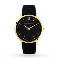 larsson jennings unisex lugano 40mm black watch