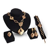 latest ladies fashion european and american jewelry set necklace ring  ...