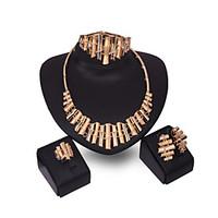 Latest Ladies Fashion European And American Exaggeration Jewelry Set / Necklace / Ring / Earrings / Bracelet