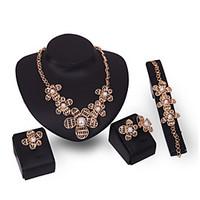 latest ladies fashion european and american jewelry set necklace ring  ...