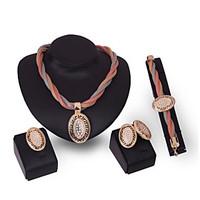 Latest Ladies Fashion Euramerican Exaggeration Jewelry Set / Necklace / Ring / Earrings / Bracelet