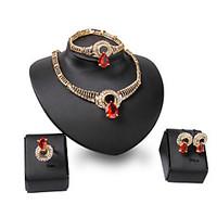 Latest Ladies Fashion Euramerican Exaggeration Jewelry Set / Necklace / Ring / Earrings / Bracelet