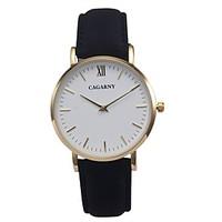 Ladies\' Fahion Simple Elegant Design Leather Wrist Quartz Watch Strap Watch