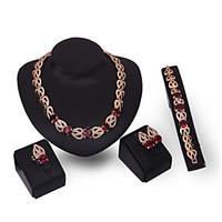Latest Ladies Fashion European And American Exaggeration Jewelry Set / Necklace / Ring / Earrings / Bracelet