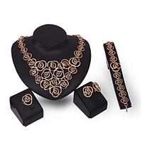 Latest Ladies Fashion European And American Exaggeration Jewelry Set / Necklace / Ring / Earrings / Bracelet