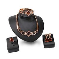 Latest Ladies Fashion Euramerican Exaggeration Jewelry Set / Necklace / Ring / Earrings / Bracelet