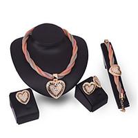 Latest Ladies Fashion European And American Jewelry Set / Necklace / Ring / Earrings / Bracelet