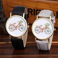 Ladies Fashion Quartz Watch Women Bicycle Leather Casual Dress Women\'s Watch Reloje Mujer Montre Femme