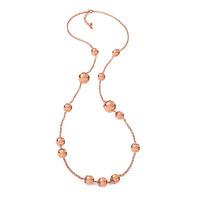 lady bubble rose gold pearl necklace