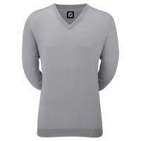 Lambswool V-Neck Pullover - Frost grey