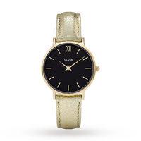 ladies cluse minuit gold watch cl30037