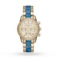 ladies michael kors ritz chronograph watch mk6328