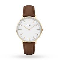 ladies cluse la boheme leather watch cl18408