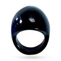 Lalique Gourmande Black Ring - Ring Size 53