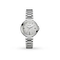 ladies bulova diamond gallery watch