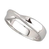 ladies 18ct white gold 4mm wedding ring