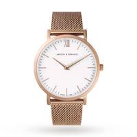 larsson jennings unisex lugano 40mm mesh watch