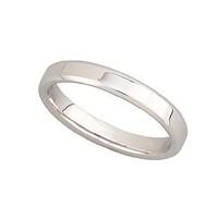 Ladies\' 9ct white gold 3mm superior court wedding ring