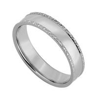 ladies 9ct white gold 45mm wedding ring