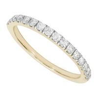 Ladies\' 18ct gold 0.32 carat diamond wedding ring