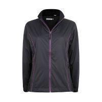 Ladies Waterproof Jacket Black/Purple