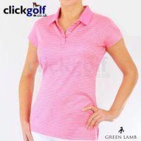 ladies striped mercerised shirt candywhite