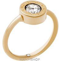Ladies Michael Kors PVD Gold plated Ring Size O MKJ5343710O