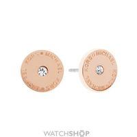 Ladies Michael Kors PVD rose plating Logo Stud Earring MKJ4670791