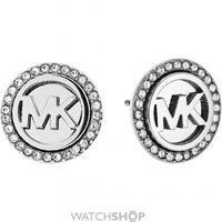 Ladies Michael Kors PVD Silver Plated Logo Earrings MKJ4516040