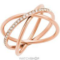Ladies Michael Kors PVD rose plating Size P Brilliance Ring MKJ5533791508