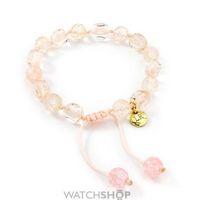 Ladies Lola Rose Gold Plated Orlando Fairy Pink Rock Crystal Bracelet 619400
