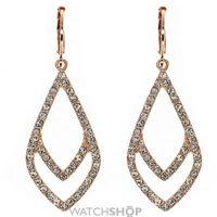 ladies anne klein rose gold plated socialite earrings 60440092 9dh