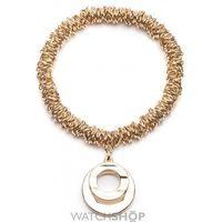 Ladies Anne Klein Gold Plated Stretch Hoop Charm Bracelet 60458176-887