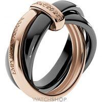 ladies emporio armani sterling silver size m5 ring eg3081221505