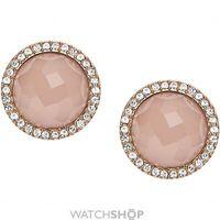 Ladies Fossil Rose Gold Plated Fashion Earrings JF02498791